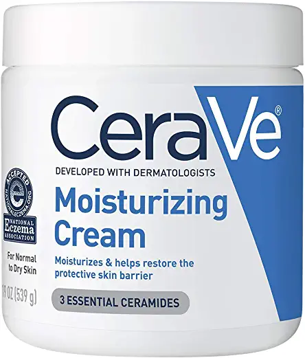 CeraVe Moisturizing Cream | Body and Face Moisturizer for Dry Skin | Body Cream with Hyaluronic Acid and Ceramides | Normal | Fragrance-Free