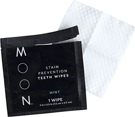 Moon Stain Prevention Teeth Wipes | Whitening + Cleansing Oral Care Wipes 